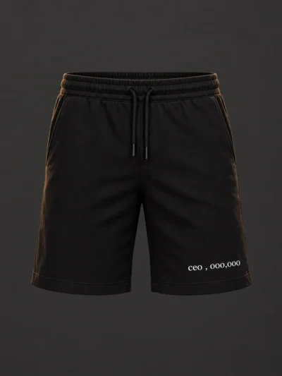 luxury black mens short